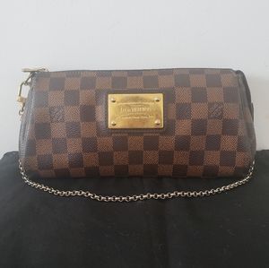 ❌SOLD❌LOUIS VUITTON Eva Clutch Damier Ebene